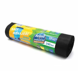BLACK HOUSEKEEPING BAGS 240 LITERS 650 GR