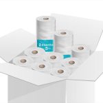 PAPER SHEET ROLLS 60CMX800GR, 2 LAYERS, 9 ROLLS/BOX B2B